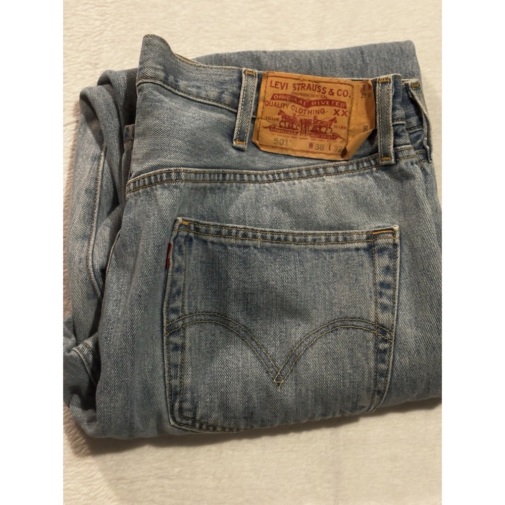 Vintage Levis 501 Men's 90s Jeans 38x32 WPL-423 Y2K Paper Patch Button Fly XX